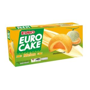 Euro ยูโร่เค้ก คัสตาร์ดเค้ก  อิ่ม อร่อย เหมาะสำหรับใช้เป็นของว่างในโอกาสต่างๆ ยกกล่อง 12 ห่อ 17กรัม