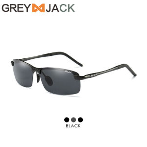 Grey Jack Kacamata Hitam Sunglasses Polarized Anti Silau UV400 Model Sport Aluminium Magnesium 3043L