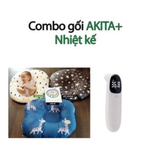 Gối chống trào ngược cho bé AKITA ROYAL K75 cao cấp bảo vệ xương được chuyên gia khuyên dùng gối cho bé sơ sinh nằm ngủ ngon hỗ trợ bé tập lẫy chất liệu 100% cotton Hàn an toàn cho làn da của bé quà tặng 550K - Shop MANIA