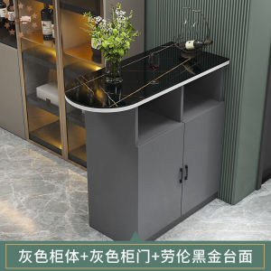 Bar Counter Modern And Simple Home Use Rock Slab Island Table Entrance Cabinet Small Apartment Dining Room