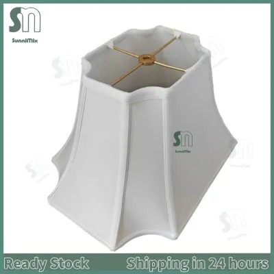 Rectangle Bedside Floor Lamp Fabric Lampshade Long Lampshade Lighting Shade Cover for Bedroom and Hotel