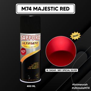 Sapporo Ultimate M74 majestic Red / Sapporo Ultimate / Cat Semprot / Cat Aerosol Terbaik / Sapporo Spray / Sapporo