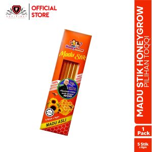 Madu Stick Honeygrow pilihan Toqqi!!  (1 Pack | 5 Sticks x 8gm) by Sufifirst