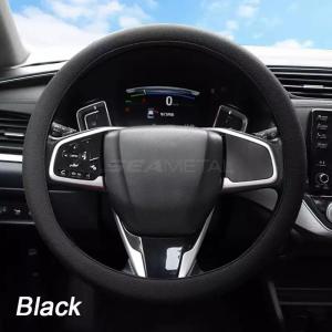 SEAMETAL Premium Car Steering Wheel Cover PU Leather Universal Steering Wheel Protector Cover for Toyota Honda Hyundai 37-38cm