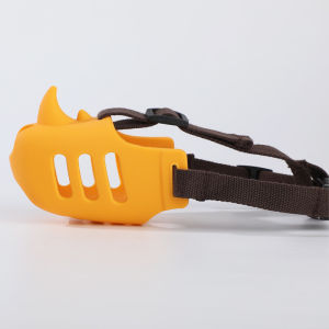 Pet Dog Muzzles Soft Silicone Breathable Dog Mouth Cover Walking Dogs Anti-Bite Bark Rhinoceros Shape