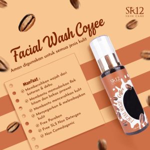 SR12 FacialWash Coffee Pembersih Wajah Untuk Kulit Kering Melembabkan Wajah Mencerahkan Wajah BPOM