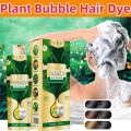 jiketai Plant bubble hair dye shampoo Bubble Foam Hair Dye Home Dye Shampoo No harm to hair. 