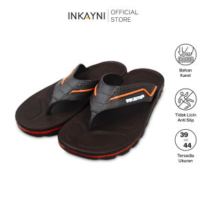 INKAYNI Simply Sandal Jepit slop Pria Dan Anak laki terbaru Size 30-44 sandal pria terbaru Flip Flop Bahan Karet Tahan Lama Empuk Anti Slip Nyaman Dipakai