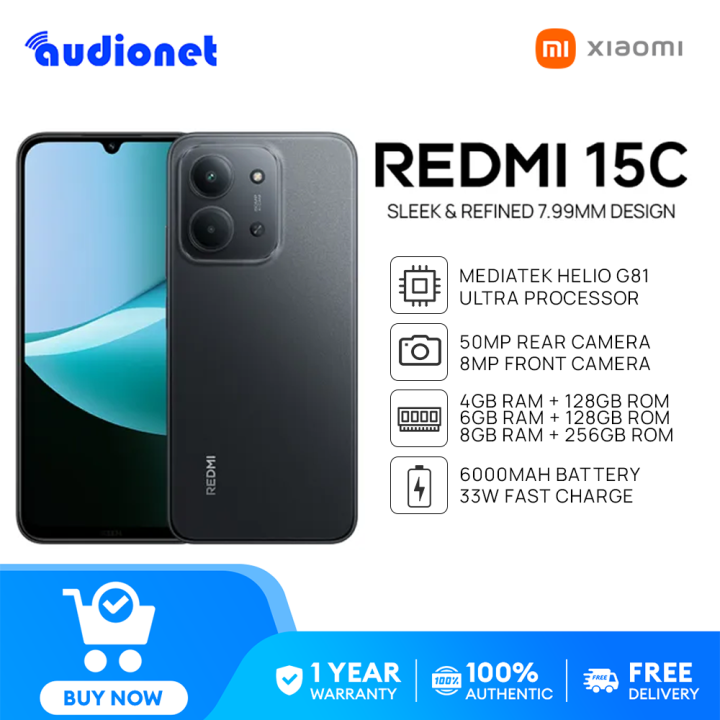 Xiaomi Redmi 15c Smartphone 8GB+256GB 4GB+128GB 6GB+128GB