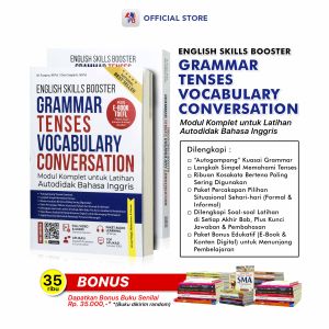 Buku Bahasa Inggris English Skills Booster - Grammar Tenses Vocabulary Coversation / Andaliman Books - AND