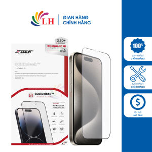 Dán màn hình cường lực Full viền Zeelot dành cho iP 16 Pro Max/16 Pro/16 Plus/16/15/14/13/12/11 - Hàng chính hãng - Chống trầy vân tay tốt Độ trong suốt cao Cứng cáp bền bỉ Hạn chế bám bụi