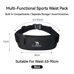 กระเป๋าคาดเอววิ่งอูฐคราวน์ | เข็มขัดกีฬาน้ำหนักเบาสำหรับผู้ชาย & ผู้หญิงกระเป๋าใส่โทรศัพท์วิ่งมาราธอนอุปกรณ์ฝึกซ้อมฟิตเนส