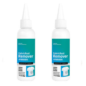 80ML Fabric Rust Remover Rapidly Break Down Water Rust Spots On Fabrics Practical Laundry Helper with Tip Nozzle