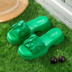 QZshop มาใหม่แล้ว รองเท้าแตะแฟชั่นคุณผู้หญิง เอาใจสายเสริมส้นกับความสูง1.5นิ้วและดีเทลสายคาดแบบใหม่เป็นจีบสวยมองยังไม่ก็ไม่เบื่อเลย มี5สีให้เลือก จิ้มที่ตะกร้า