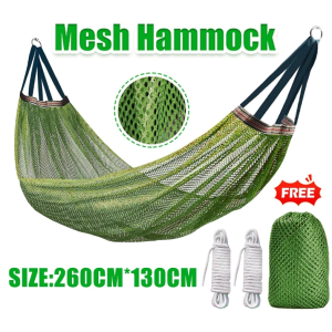 Camping Hiking Hammock Duyan Double Outdoor Foldable Hammock Travel Hammock Ice Silk Hammock Duyan
