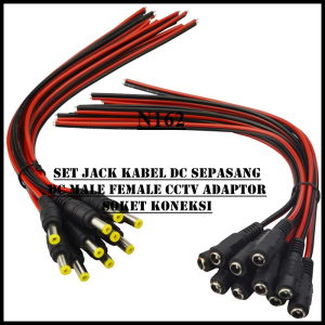 N162  ORI SET JACK KABEL DC SEPASANG JEK COWO COWO DC MALE FEMALE CCTV ADAPTOR ADAPTER ODM OEM SOKET
