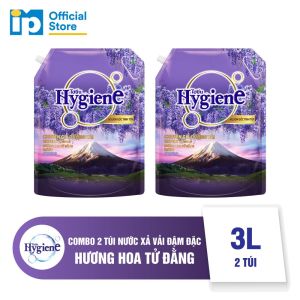 Combo 2 Nước Xả Vải Đậm Đặc Hygiene 3L