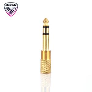 Muslady o Jack Adapter Convertor Stereo Plug Socket for Electric Guitars Microphone Headphone 6.5mm Male 3.5mm Female
