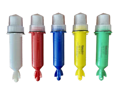 Đèn hỏa tiễn phao lưới đánh cá Đèn cảnh báo led Đèn tín hiệu chớp nháy trên ghe chớp ghe chớp tàu thuyền đi sông nước 1 Pin đại 2Pin con ó đại