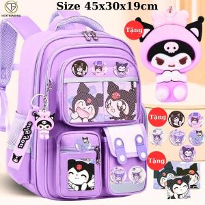 Balo Ulzzang Chống Gù Chống Thấm Nước Cho Bé Trai Bé Gái Đang học Lớp 3 Đến Lớp 8 Tặng Full Phụ Kiện