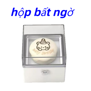 <GK> Điểm nến Cub bánh ngạc nhiên hộp lật hộp quà sinh nhật tự động lật hộp trang sức nhẫn Cub