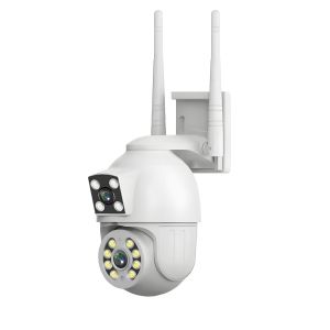 V380 Pro Dual Lens Security IP CCTV Camera Wireless Outdoor waterproof HD 1080P  Full Color Night Vision CCTV 360 Panoramic Wifi Smart Net Camera Connect to Cellphone 2-way Voice CCTV