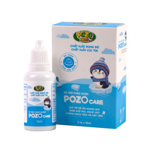 Pozo kids - Xịt mũi nhỏ mũi rong đỏ cho cả bé và người lớn Xịt mũi thảo dượᴄ Pozocare giảm nghẹt mũi sổ mũi