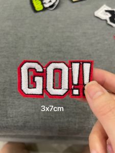 Miếng Sticker Thêu Ủi hình logo go!! thương hiệu  cao cấp