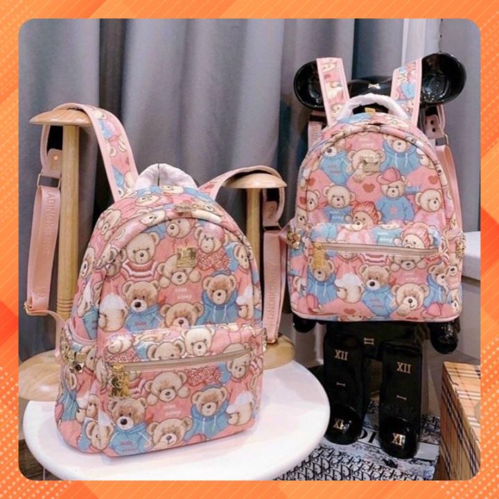 Balo gấu màu hồng size to 40cm để vừa sách vở hình ngộ nghĩnh dễ thương ...