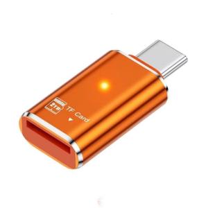 Alloy USB C to MicroSDs TFs Card Reader OTG USB2.0 for Fast Data Transfer and Storage Expansion