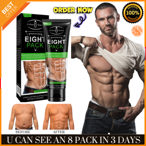 LEGIT! AICHUN BEAUTY Eight Pack Abdominal Essential Oil for Men Strong Waist abs cream abs slimming cream eight packs cream for men Muscle Stimulator Fat Loss Remove Fat Eight Pack Toner Cream firm the skin and improve its metabolism