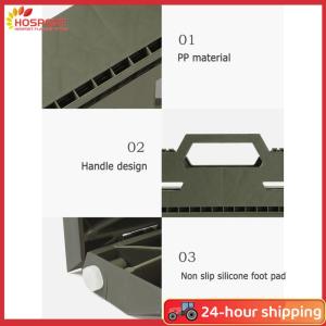 【HOSPORT】Foldable Triangle Stool Portable Lightweight Foot Stool High Load-Bearing Collapsible Fishing Stool for Travel Camping