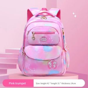 《Back to School Sales》 Dream Princess Kids School bag  (6-15Y)  Waterproof Large Capacity Primary School Bag Spine Protection Load Reduction Children’s School Backpacks