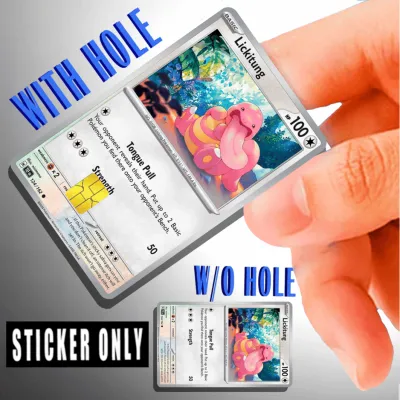 POKEMON CARDS - CARD STICKER -ATM/CREDIT/DEBIT/BEEP SKIN CARD STICKER LAMINATED ANTI-SCRATCH AND WATERPROOF