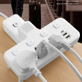 Powerlong PH Plug Ac Outlet Power Strip Multiprise Wall Socket Network Filter with Usb Cherger With Night Light Separate Switch Adapter. 