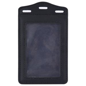 【COD&Fast Delivery】Tri-fold ID Card Holder Transparent PU Leather Card Holder with Card Slots Badge Holder for ID Name Card Business Name Tag Student ID Card