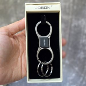 Móc khóa ô tô xe máy Jobon cao cấp 2 khoen móc được 2 đầu MK247