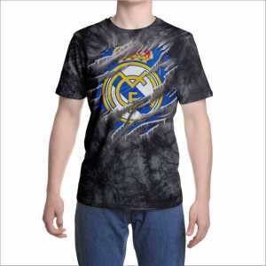 Kaos 3D 3 Dimensi R Madrd Logo Robek Premium Bangkok Thailand