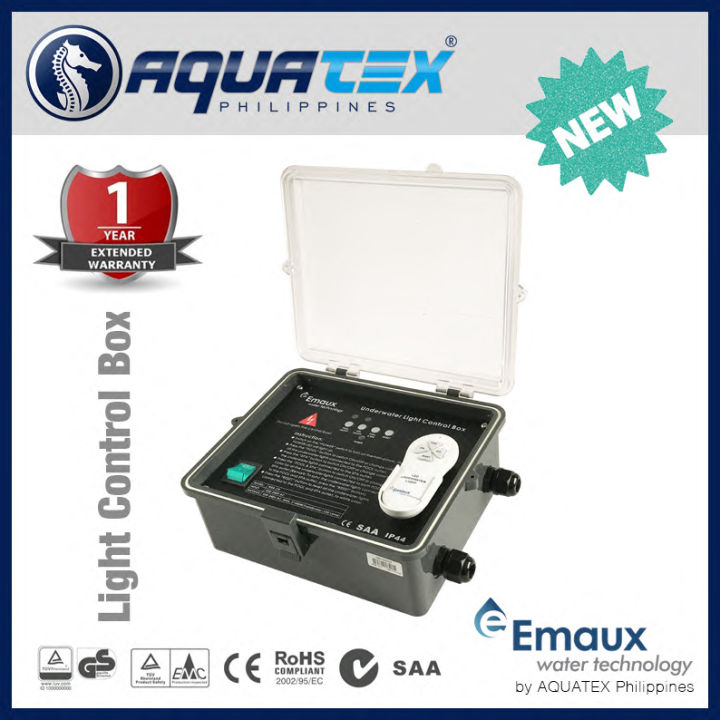 EMAUX Pool Underwater Light Control Box with Remote Control for RGB
