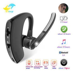 VITOG New V8 Wireless Bluetooth Earphone with HD MicStereo Business Handsfree HD Call Sport Bluetooth Headset For iPhone Xiaomi Samsung Huawei ViVo Redmi Mobile Phone/Tablets/Laptop