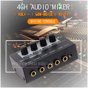 COD Micromix Professional Ultra-compact Karaoke Mixer Amplifier 4 Ch - MX400