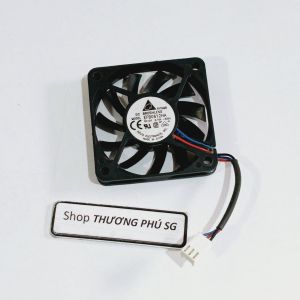 Quạt DC 6Cm / Dày 1Cm - Điện áp DC 12V (Loại 3 dây 3 Pin cắm)