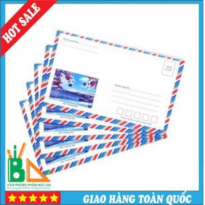 100 Chiếc Phong Bì Thư Bưu Điện Loại Đẹp  - mua 10 tặng 1