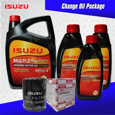 ISUZU Multi-Z Plus Genuine Motor 10W-30 Oil Change Package for Isuzu D-Max (2012 up) / Isuzu Mu-x ( 7 liters + Oil filter )