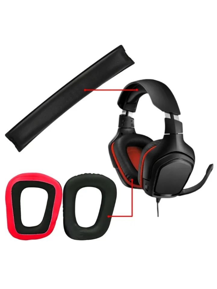 Gaming Headset Ear Pads Cushions Headband Kit Replacement For