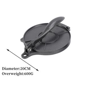 20cm Tortilla Maker Aluminum Alloy Hand Pressure Tortilla Press Tortilladora Flour Tortilla Press Machine Kitchen Tool