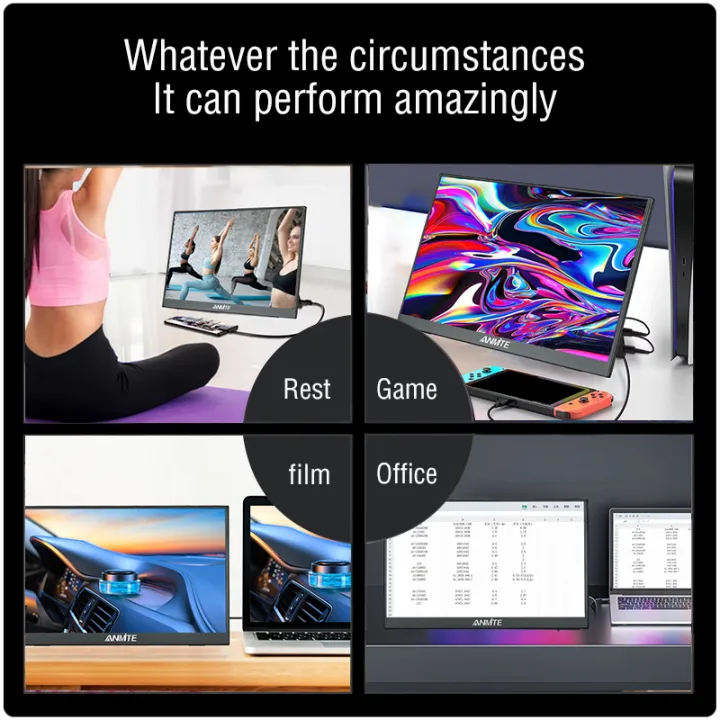Atotech 16 inch IPS Portable Touch Screen Monitor SRGB 100% 1200P USB ...