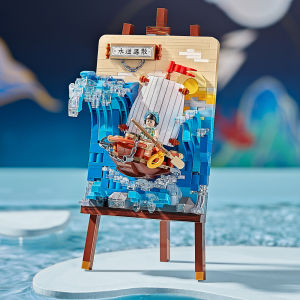 LOZ IDEAS Mini Block 3D Painting Merry Christmas Tree Santa Claus Gift Decoration Building Block Brick Toy Boy Girl 积木画