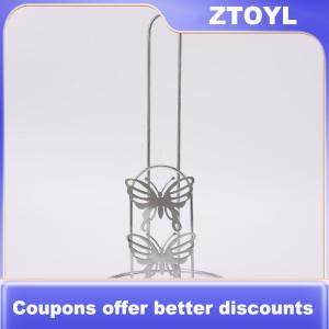 【ZTOYL】 Iron Tissue Paper Towel Holder Stand Modern Minimalist Countertop Dispenser For Kitchen Dining Table Elegant Black Silver Finish