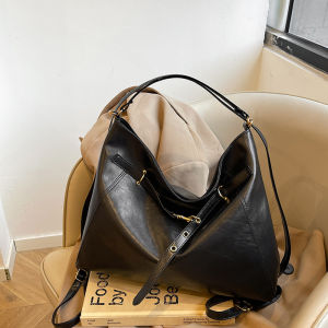 SEA YADOU กระเป๋าสะพายไหล่ผู้หญิงกระเป๋าสะพายข้าง Millard กระเป๋าโท้ทแบบวินเทจความจุขนาดใหญ่อเนกประสงค์